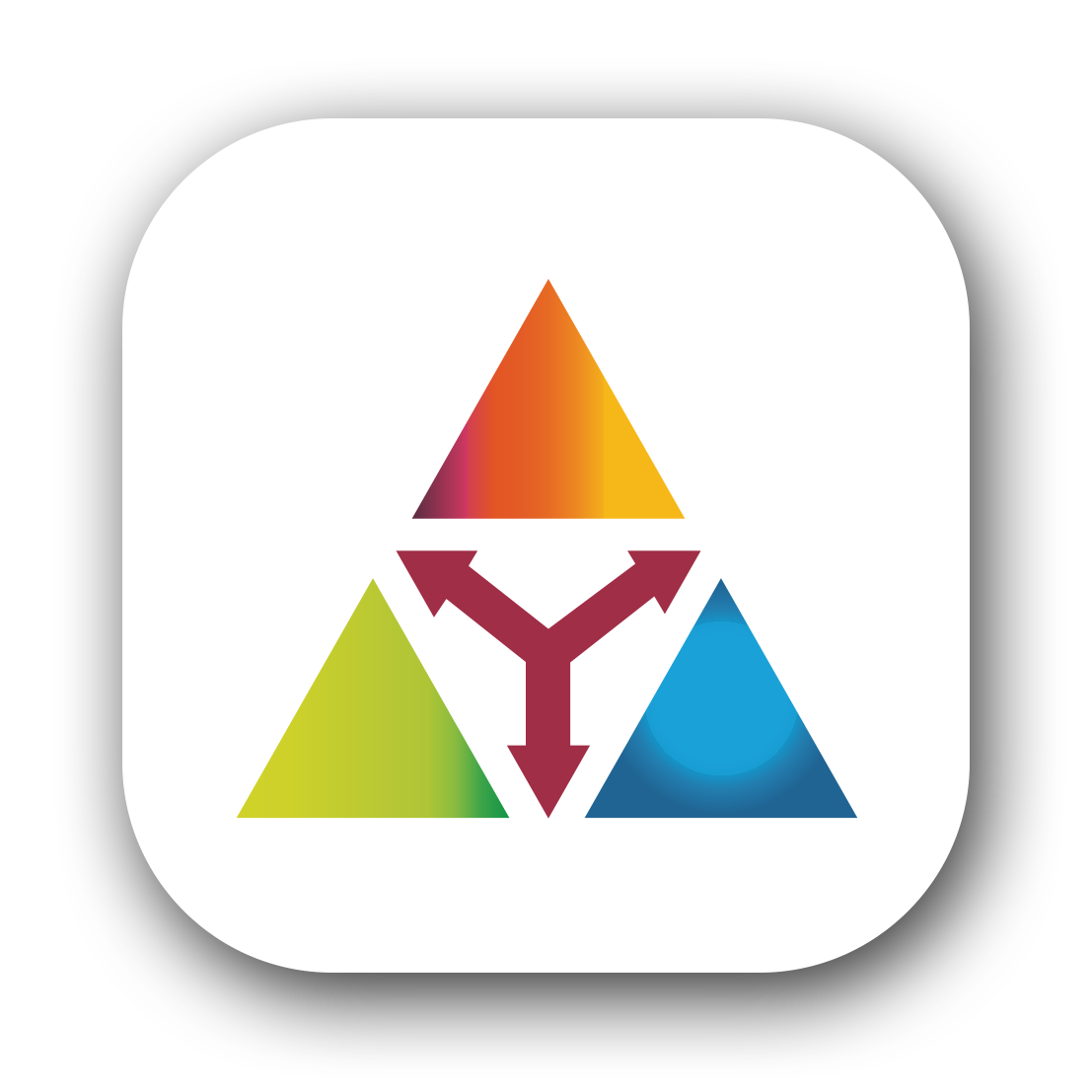 BlueBoxx Icon als stilisierte Pyramide